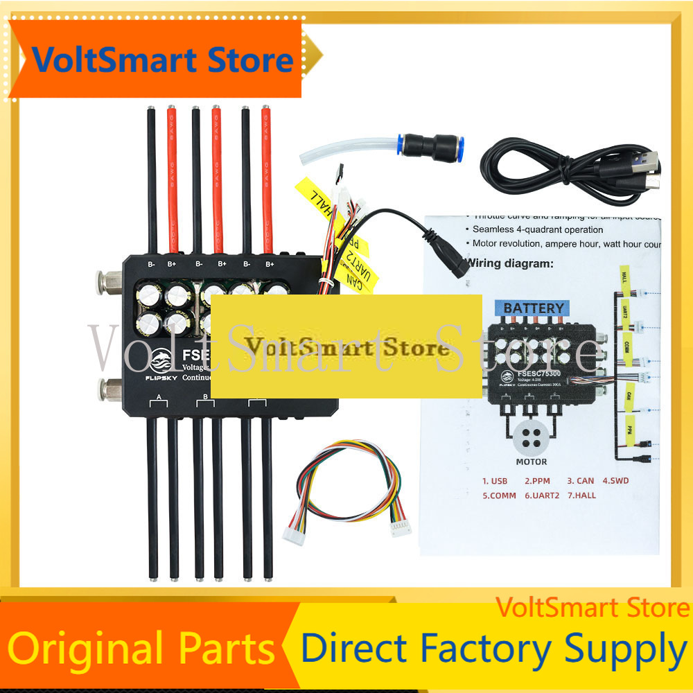 VoltSFlipsky Fsesc 75300 84v H - đánh giá và giá Vesc 75300 High Current Esc
